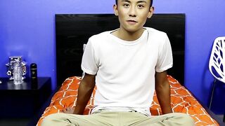 Asian Twinks Stripping & Masturbating - Exclusive Interview with Pornstar