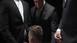 Threesome Frenzy #2 - Three Hunks Share One Hot Blonde