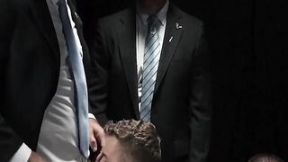 Threesome Frenzy #2 - Three Hunks Share One Hot Blonde