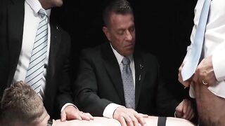 Threesome Frenzy #2 - Three Hunks Share One Hot Blonde