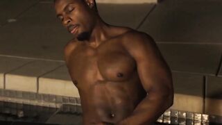 Black Muscle Bear" - GayMuscles4Men Jacks Off For You!