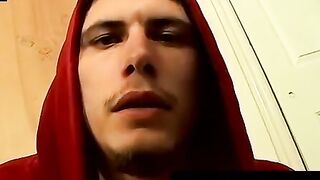 Hot Young Guy Jerking Off While Showing off His Bare Feet - Foot Fanatic