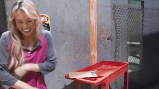 Blondie Bombshell Babes - Big Dick Paint Ball Battle