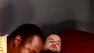 Mature Black Guy Gives Older White Man A Rough Blowjob And Fucks Him Hard