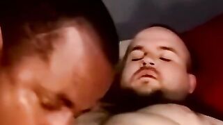 Mature Black Guy Gives Older White Man A Rough Blowjob And Fucks Him Hard