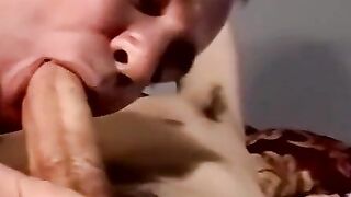Mature Man Drains Hairy Amateur With Glasses in Old-Young Scene