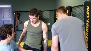3way Anal Thriller! Hunks Fuck Their Neighbor's Hot Ass