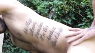 Tatted-Up Jocks Bare Back Fuck Fest