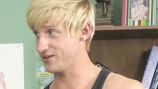 Twink Classroom Threesome - Teacher's Pet Twins Fucked Hard By Student
