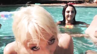 Teen Pool Party - Hardcore Group Sex Orgy