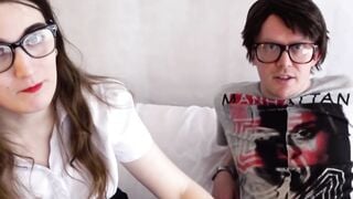 Three's Company - Passionate Threesome With Two Big Dicks And A Petite Blonde