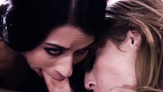 Lesbians Gone Wild! - Sexual Punishment of Girlfriends in Hot Threesome