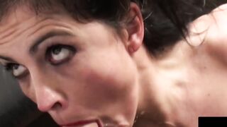 Rough Sex - British Milf Filled With Hardcore Anal Threesome
