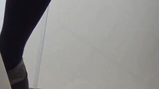 Japanese Bubble Teen Fingered in Toilet - Pee Break POV Footjob