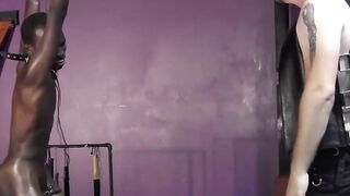 Electro-Torture Fantasy Roleplay - Naked Boy Gets Electrified By Dominatrix
