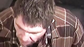 Hair Bear's Solo Masturbation & Deepthroat Blowjob