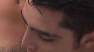 Steamy Shower Threesome - Hot Twink Triple Penetration