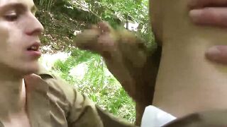 Outdoor Bare-Assed Fuck Fest with Hunks Len Sederhjarta & Tim Law