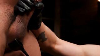 Chubby Submissive Rides Big Dick And Gets Ball Bust In The Gym