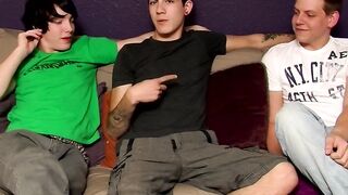Throated - Twinks Share Their Huge Loads In Hot Threeway Fuck Fest