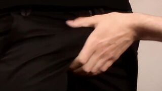 Hunk's Hot Jerk-Off Session - Close Up View Of His Load On Face