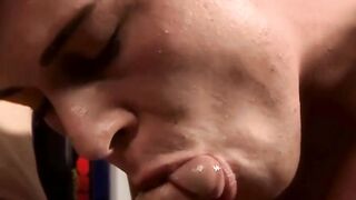 Hunk's Hot Jerk-Off Session - Close Up View Of His Load On Face