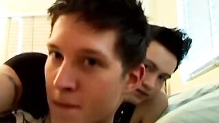 Blonde Hunk's Ass Fucked in Hardcore Anal Threesome