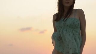 Outdoors Nympho Babe Serenade- Tease & Denial with Shaven Pussies