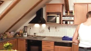 Twinks Bareback Kitchen Romance - Raw Ass-Fucking Action