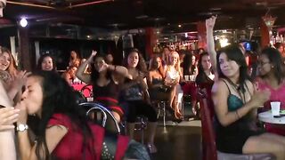 Party Babes Gangbanged Orgy with Huge Dick Strippers