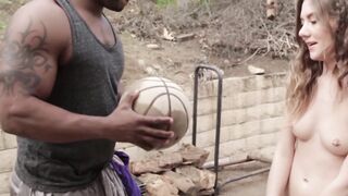 Big Black Monster Dick Fucks Petite Teen in Hardcore POV Action