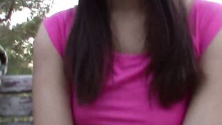 Step-Daughter's Hot Brunette Babe Rides Stepfather For A Mouthful Of His Load