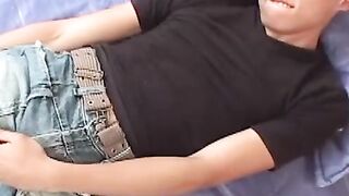 Twinks Unleashed - Hunk Teen Jacks Off His Big Fat Dick