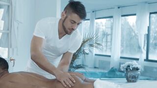 Black Thug Rimjob & Anal Sex with Big Dick Massage Therapist