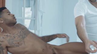 Black Thug Rimjob & Anal Sex with Big Dick Massage Therapist