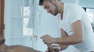 Black Thug Rimjob & Anal Sex with Big Dick Massage Therapist