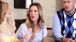 Step-Father's Fantasy Fulfilled With Two Hot Blondes
