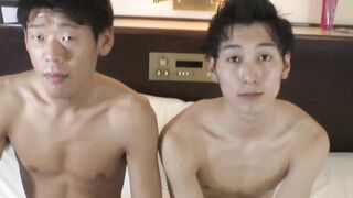 Asian Twinks Anal Adventure - Toys & Blowjob With Hot Facial