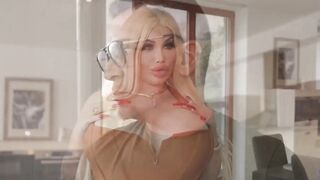 Robot Girlfriend Swallowing Step-Son's Member - Sexbot Fucks Him Hard