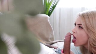 Blond Goddess Jenny Dolly Fucks Her Way To Heaven - POV BJ & Riding On A Huge Dick