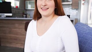 Redheaded Vixen Bess Breath Gets Down And Dirty On Her Knees For A Thick Load