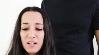 Teeny Bratty Babe FREYA VON DOOM SCREAMS ON HUGE BLACK COCK POV View
