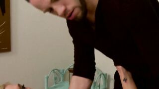 Blondie's Blowjob & Massage - Shemale Seduction with Sensual Kissing