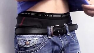 Leo McArthur's Boxers - Close-Up Stroking & Masturbation
