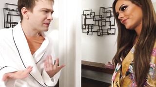 Deep-Throat Queen" - Hot Blonde Babe Aila Donavan Facesitting & Deep Throats Huge Dick!