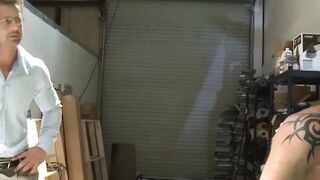 Muscle Daddy Dominates Twink With Whip And Fucks Him Hard