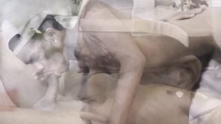 Black Amateur Couple Raw Sex - Skinny Guy Fucks Big Ass Girlfriend
