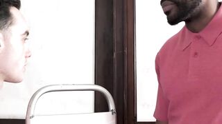 Interracial Encounters - Black Monster Dick Choking Gay Twink's Throat Before Raw Fuck!