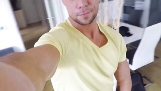 Muscle Hunk Angelos Godschak Solo Mastubrates For Your Pleasure