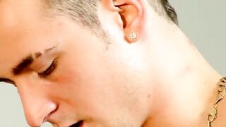 Twink's Ass Destroyed By Huge Dick - Blond Twunk Fucked Hard In Doggy Style